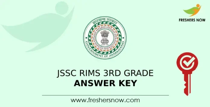 JSSC RIMS 3rd Grade Answer Key