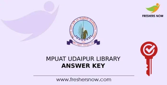 MPUAT Udaipur Library Answer key