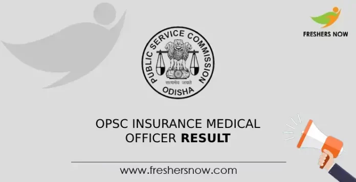 OPSC Insurance Medical Officer Result