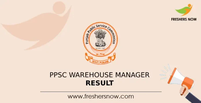 PPSC Warehouse Manager Result