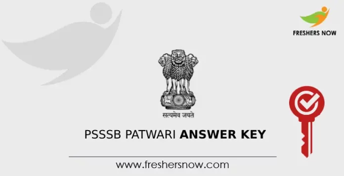 PSSSB Patwari Answer Key