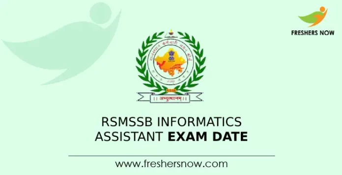 RSMSSB Informatics Assistant Exam date