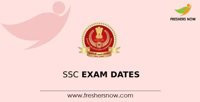 SSC Exam Dates