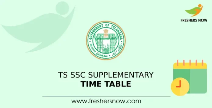 TS SSC Supplementary Time Table