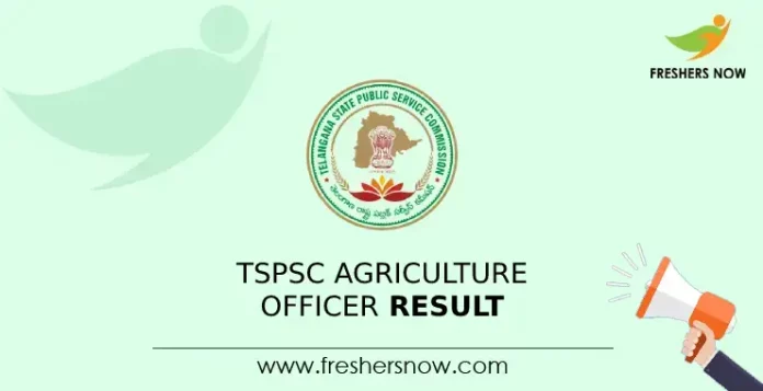 TSPSC Agriculture Officer Result