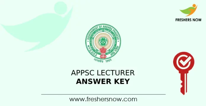 APPSC Lecturer Answer Key