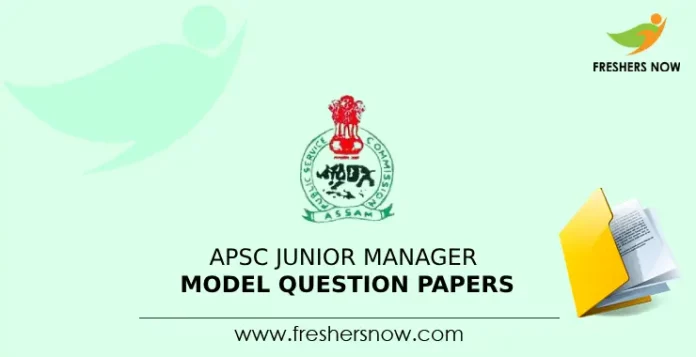 APSC Junior Manager Model Question Paper