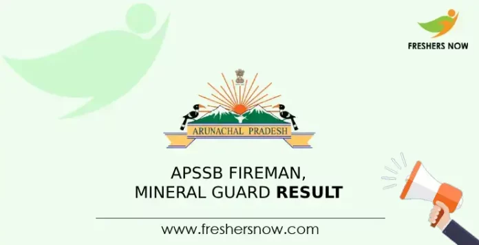 APSSB Fireman, Mineral Guard Result