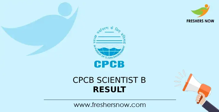 CPCB Scientist B Result 2023 (Out) | Cut Off Marks, Merit List