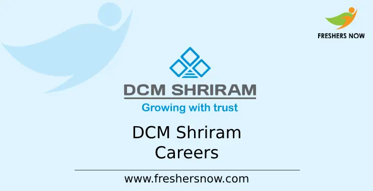 DCM Shriram Off Campus 2023 Careers Salary