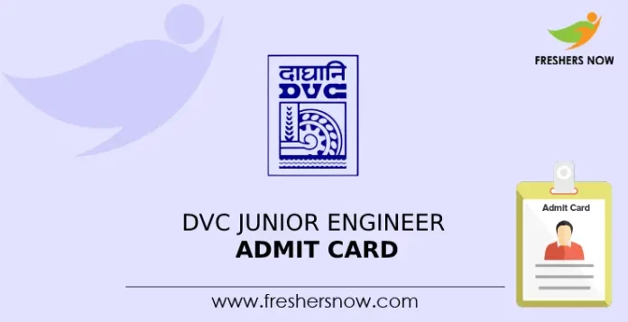 DVC Junior Engineer Admit Card