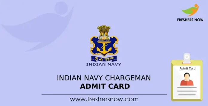 Indian Navy Chargeman Admit Card (1)