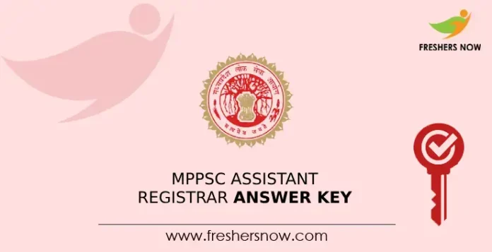 MPPSC Assistant Registrar answer Key