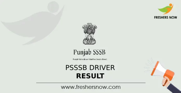 PSSSB Driver Result