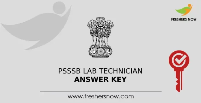 PSSSB Lab Technician Answer Key