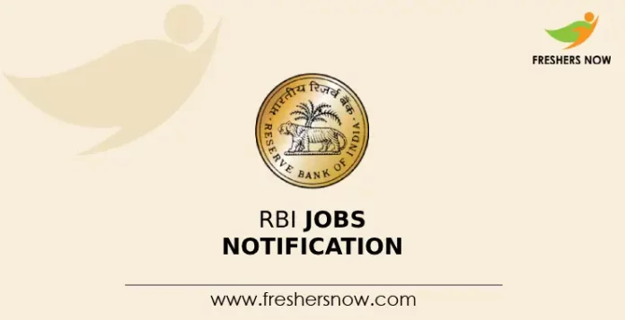 RBI Jobs Notification