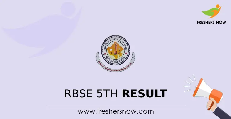 RBSE 5th Result 2023 (Released) | Rajasthan Board 5th Class Results