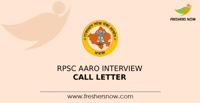 RPSC AARO Interview Call Letter