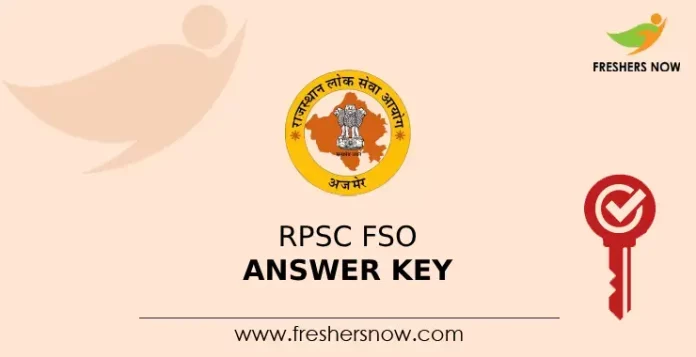 RPSC FSO answer Key