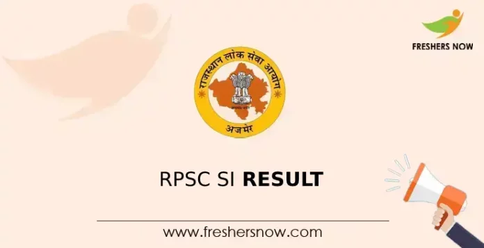 RPSC SI result