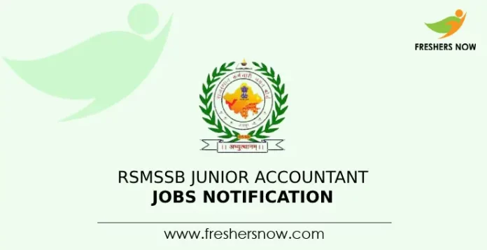 RSMSSB Junior Accountant Jobs Notification