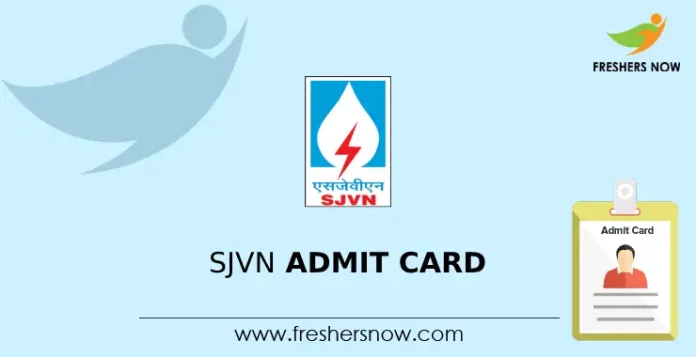 SJVN Admit Card