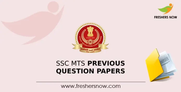 SSC MTS Previous Year Question Papers