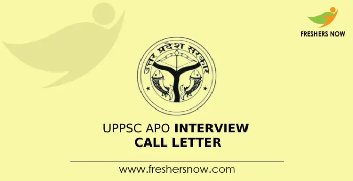 UPPSC APO Interview Call Letter