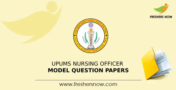 UPUMS Nursing Officer Model Question Papers