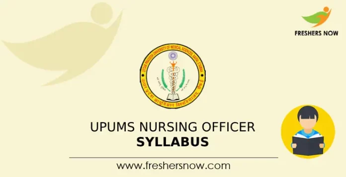 UPUMS Nursing Officer Syllabus