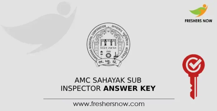 AMC Sahayak Sub Inspector Answer Key