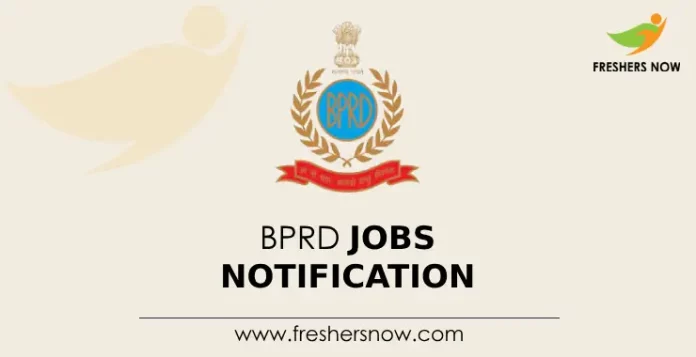 BPRD Jobs Notification