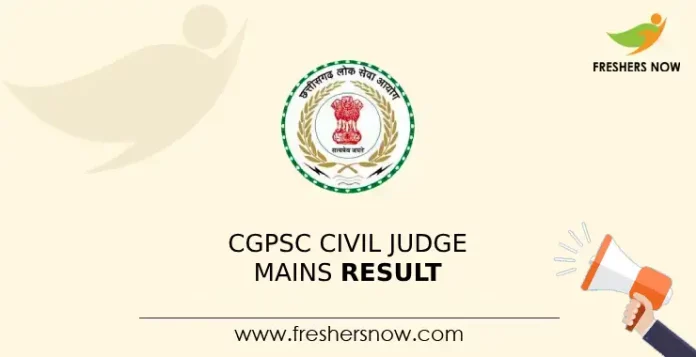 CGPSC Civil Judge Mains Result