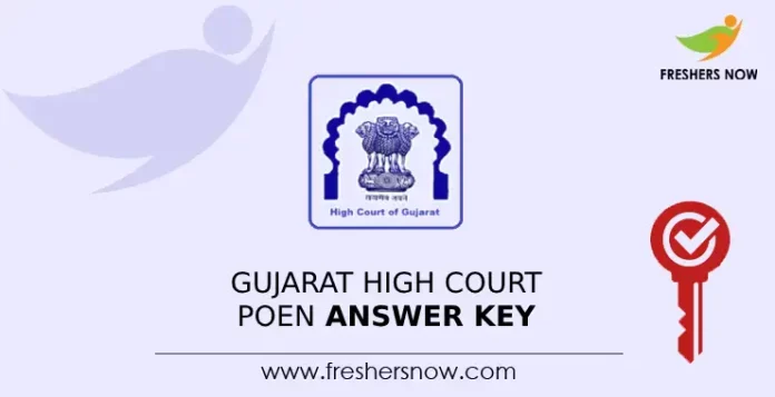 Gujarat High Court Poen Answer Key