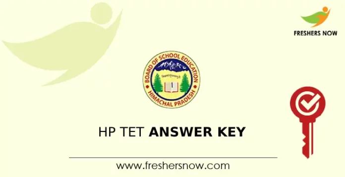 HP TET Answer Key 2024