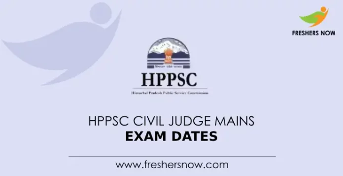 HPPSC Civil Judge Mains Exam Dates
