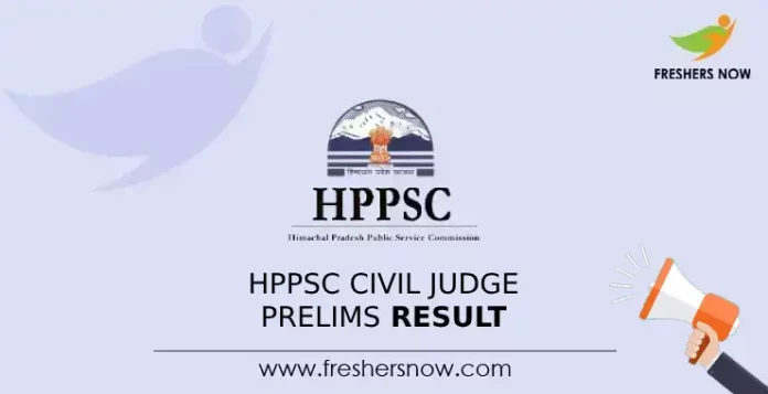 HPPSC Civil Judge Prelims Result