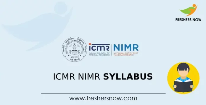 ICMR NIMR Syllabus