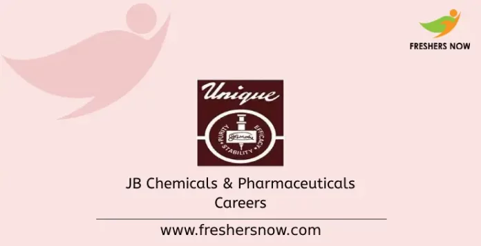 JB Chemicals & Pharmaceuticals Careers