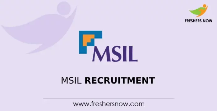 MSIL Recruitment