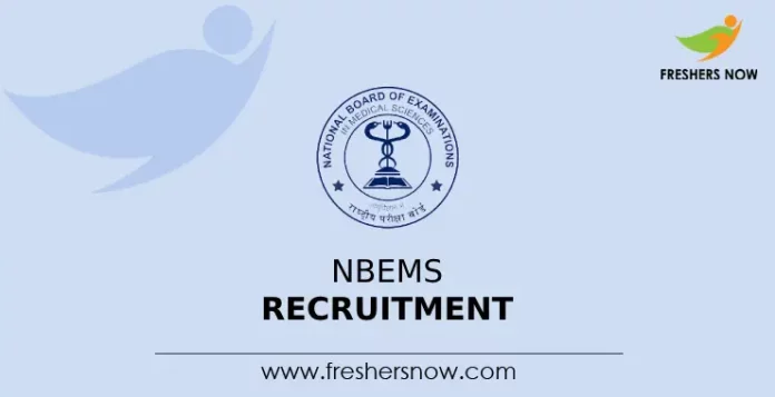 NBEMS Recruitment