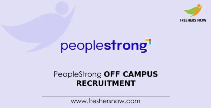 PeopleStrong Off Campus Recruitment