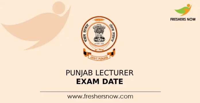 Punjab Lecturer Exam Date