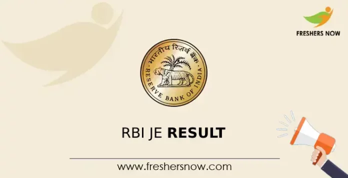 RBI JE Result