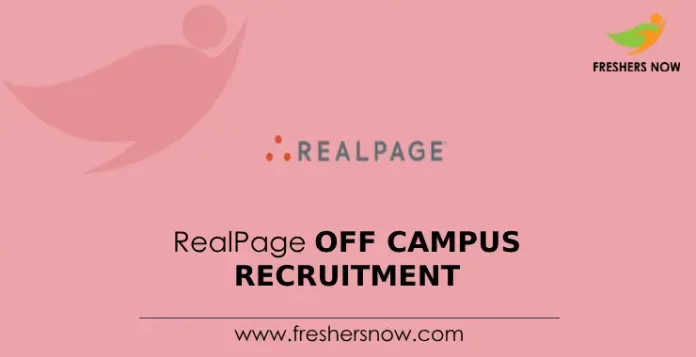 RealPage Off Campus Recruitment