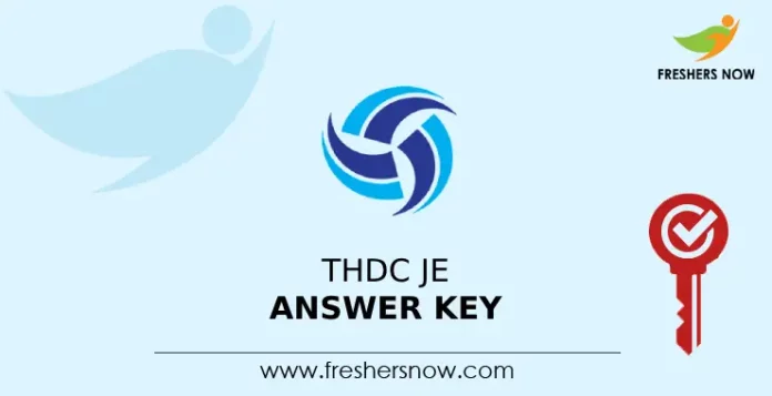 THDC JE Answer Key