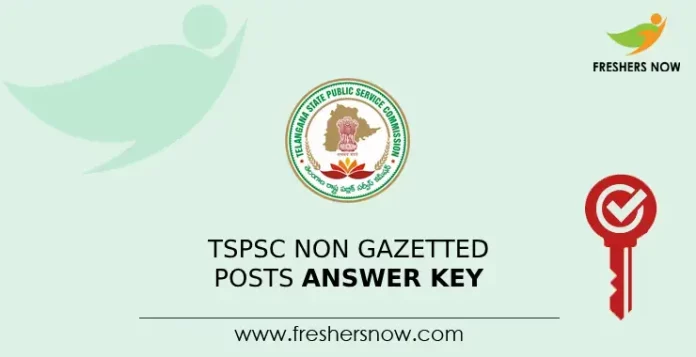 TSPSC Non Gazetted Posts answer Key