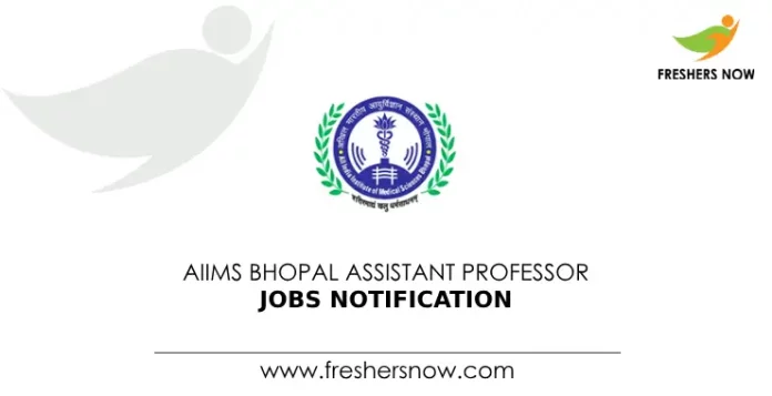 AIIMS Bhopal Assistant Professor Jobs Notification