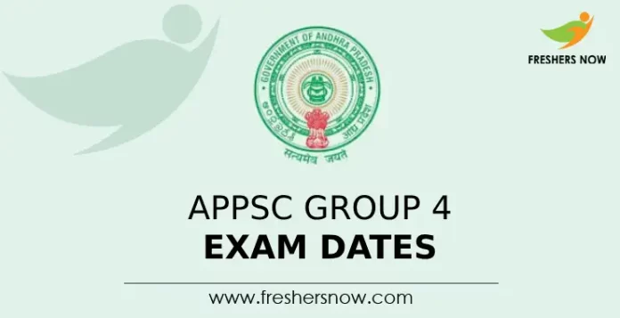 APPSC Group 4 Exam Dates