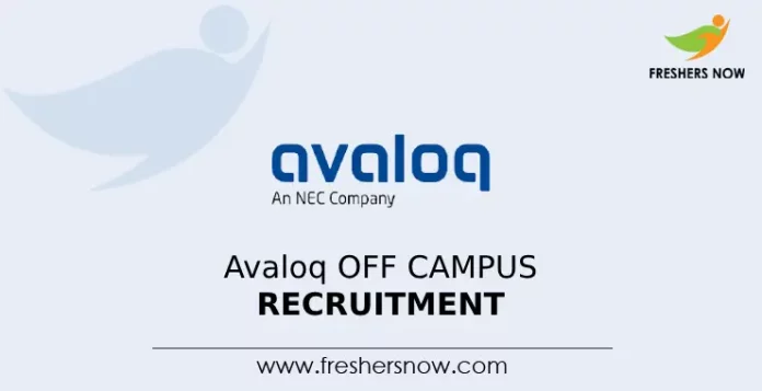 Avaloq Off Campus Recruitment